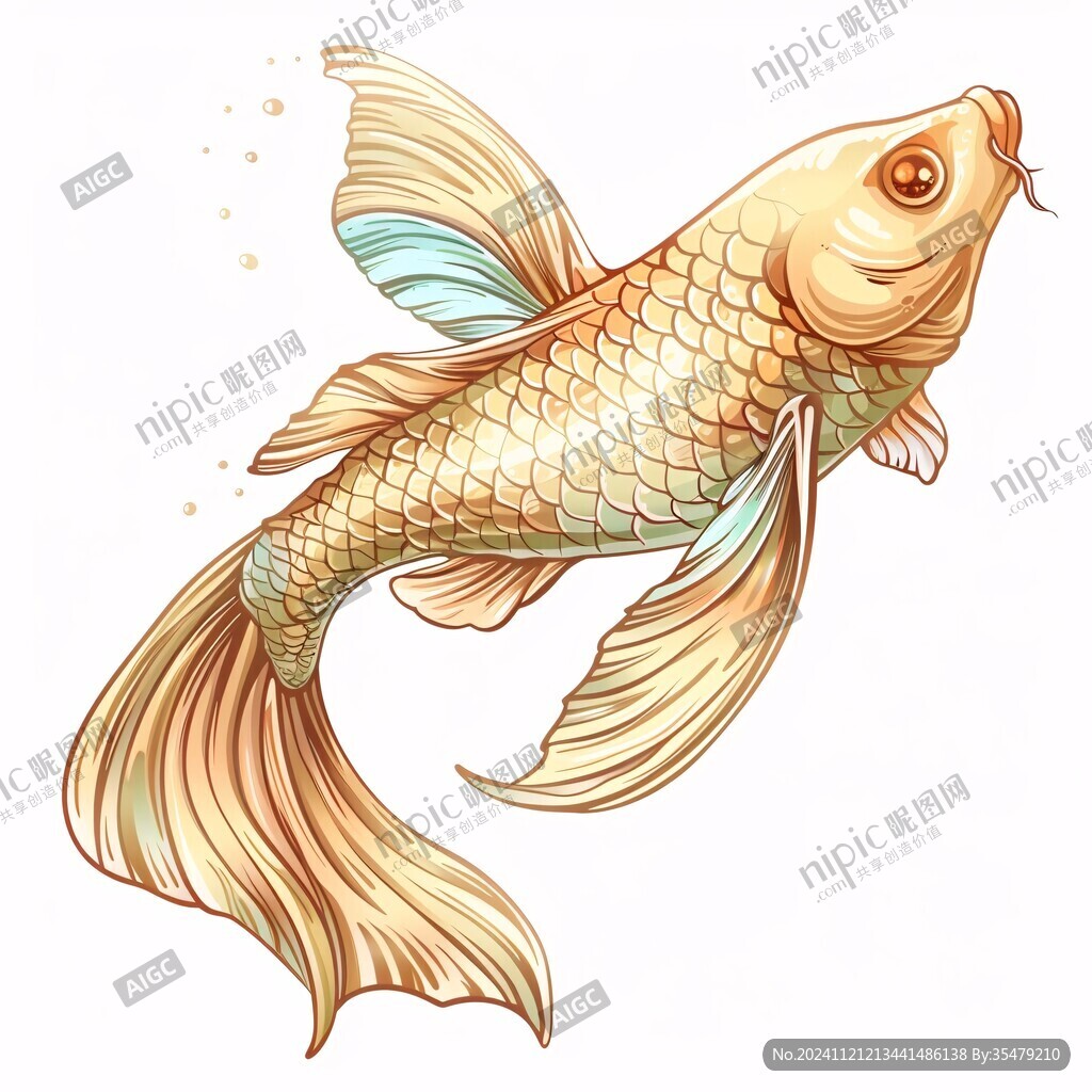 糖醋鲤鱼插画