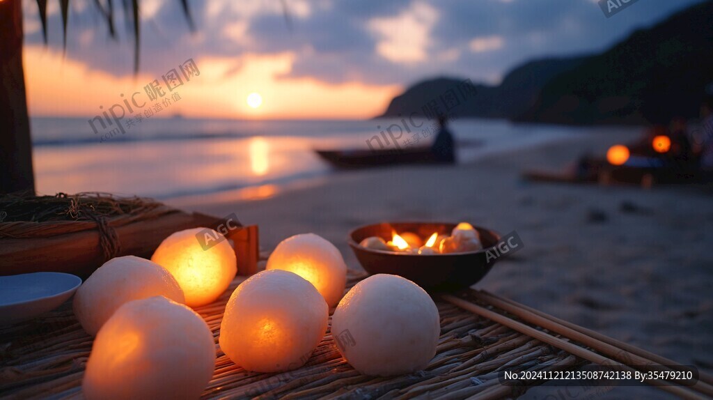 海边篝火晚会