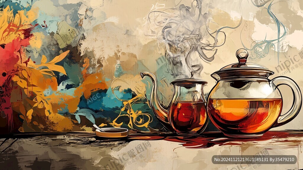 茶壶插画