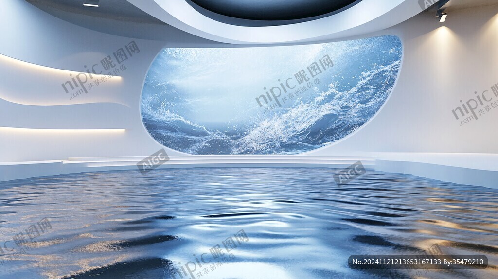 水底背景墙
