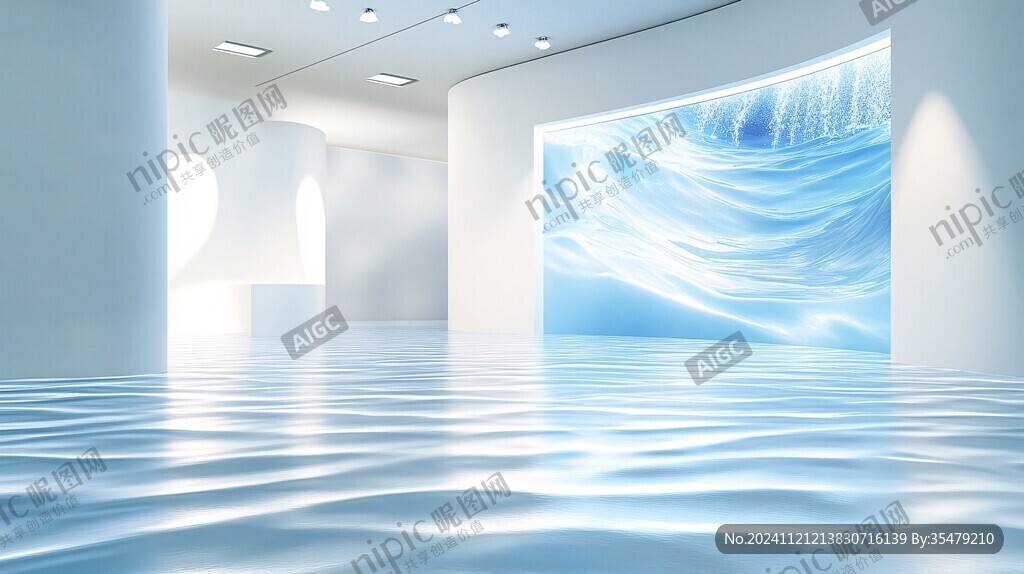水纹舞台效果图