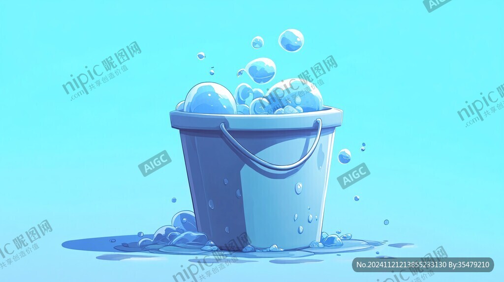 浴桶插画