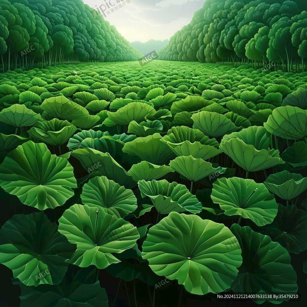 3d荷叶