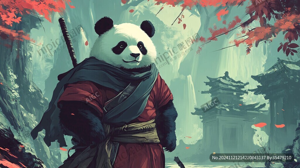 熊猫功夫大侠形像设计