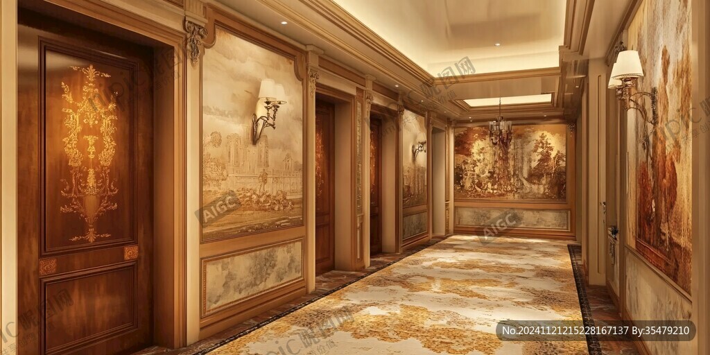 酒店走廊挂画方案