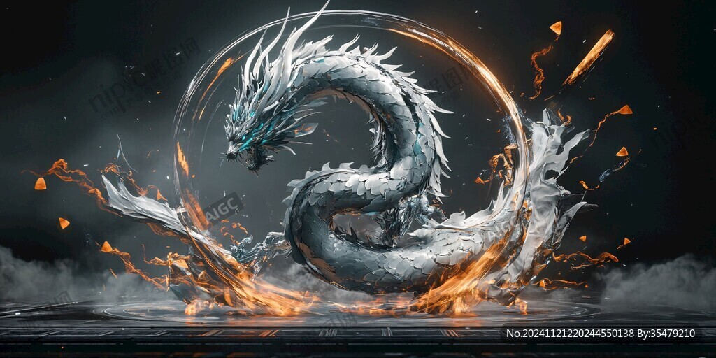 高清唯美双龙戏珠