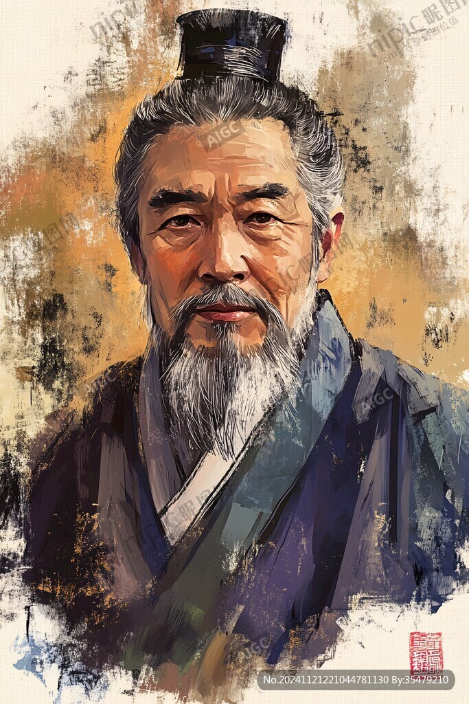 手绘祖冲之