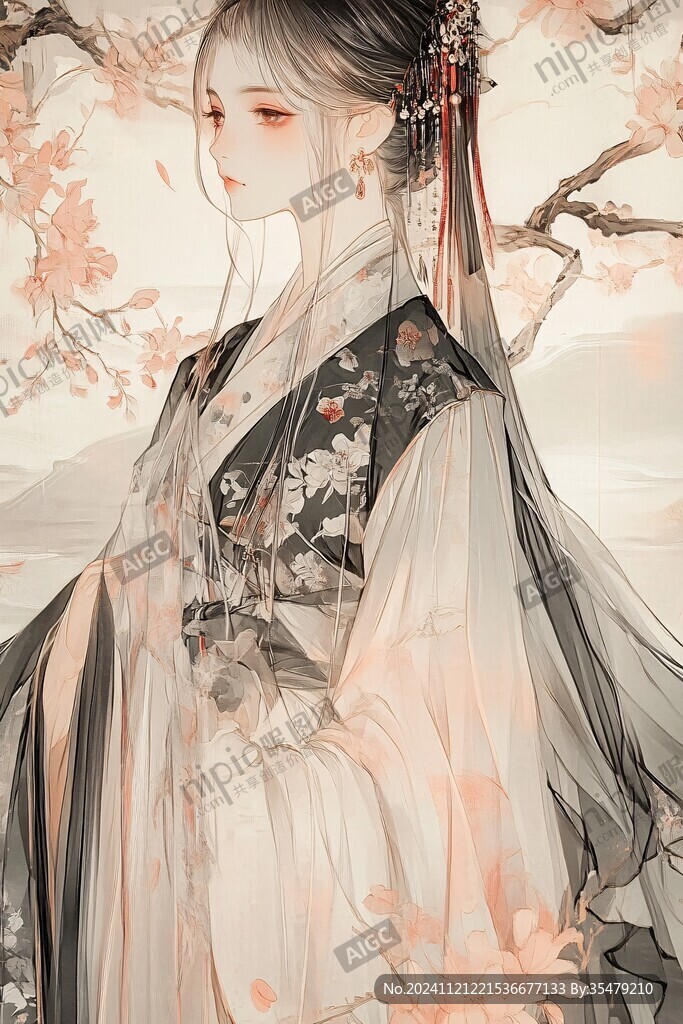 古风插画汉服插画