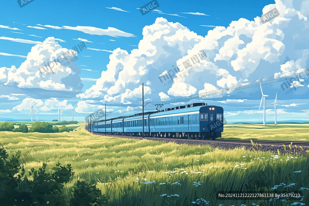 日系风景插画