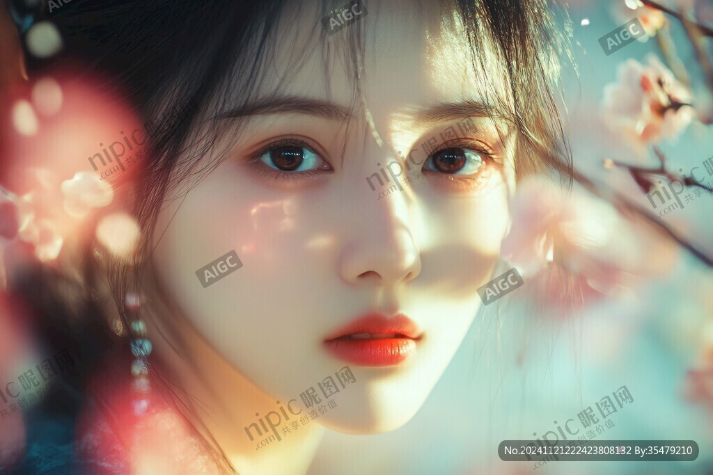 柔美意境美人