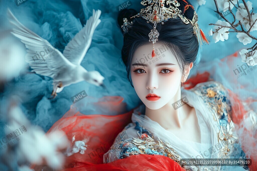 古风嫁衣美女