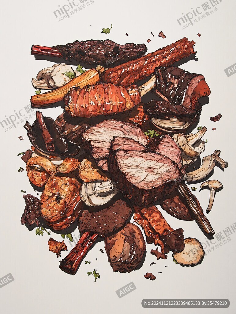 卤肉素材下载