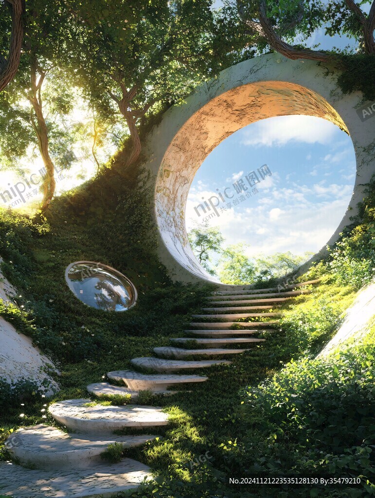圆拱门江南园林