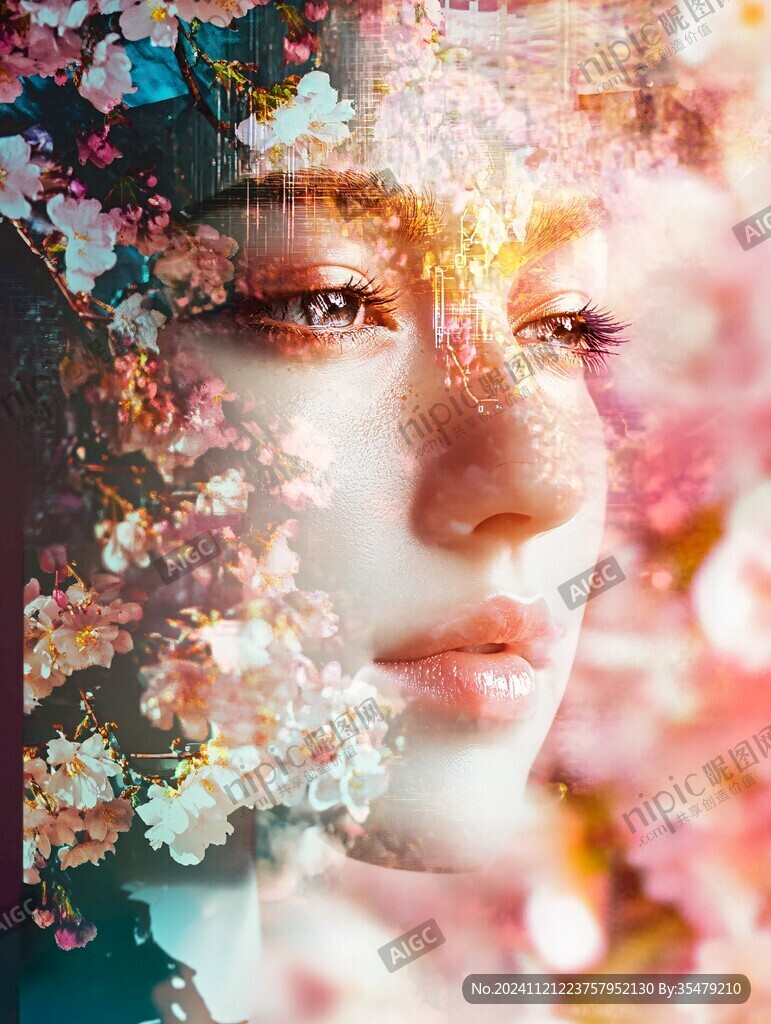 创意唯美女孩