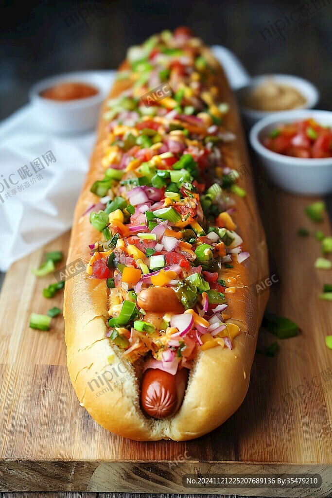 美式热狗西餐美食小吃