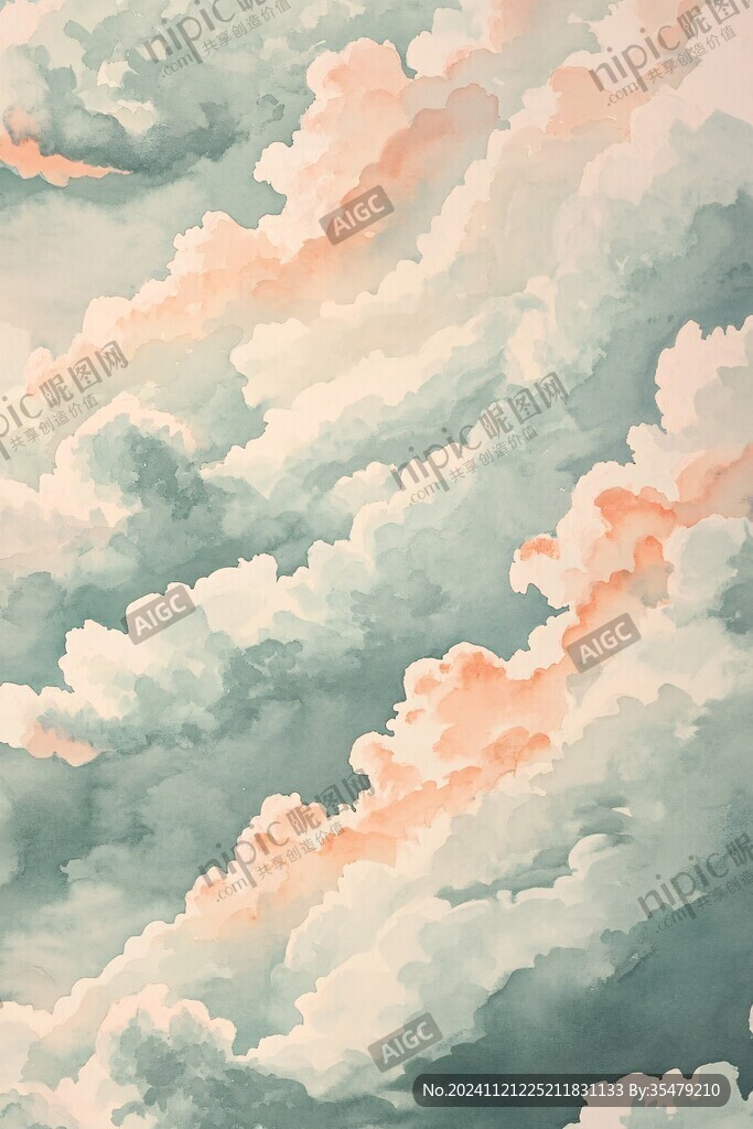 唯美云彩装饰画