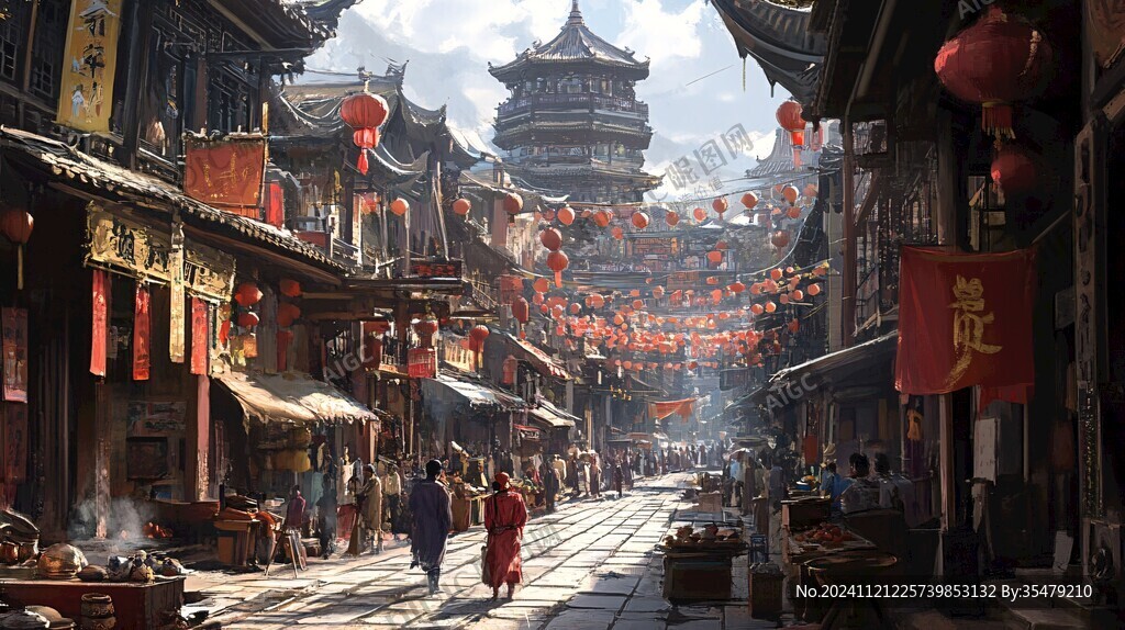 横店插画