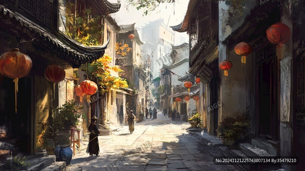 江南小巷场景