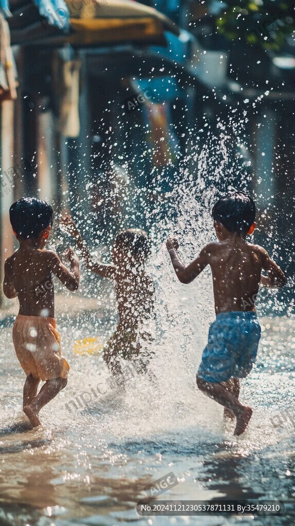 夏日嬉水