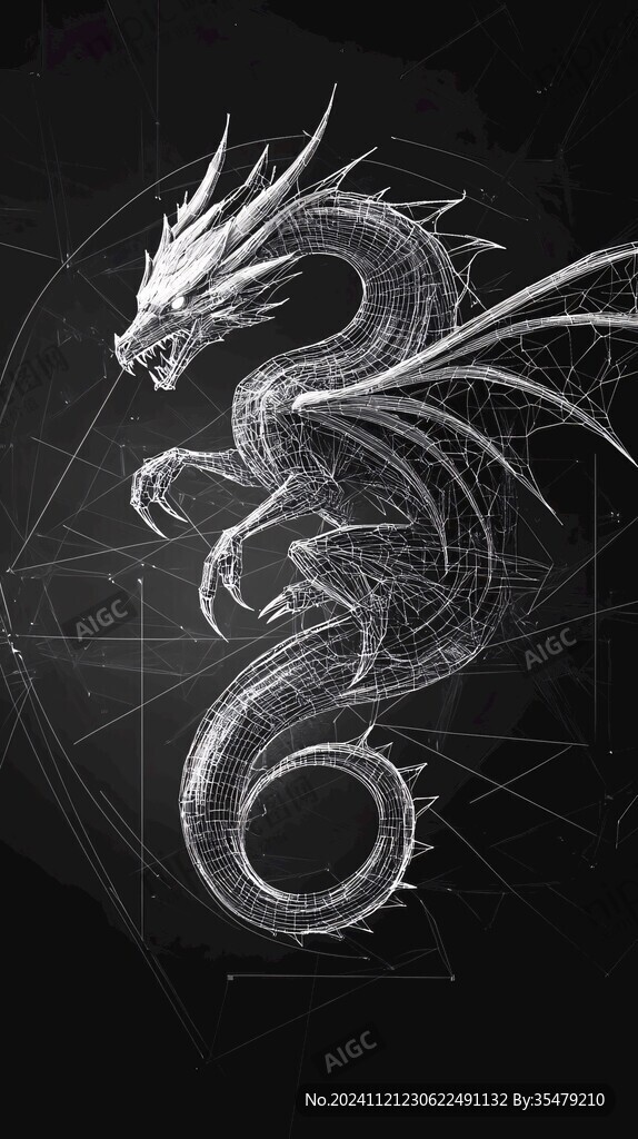 微信移动端卡通龙素材