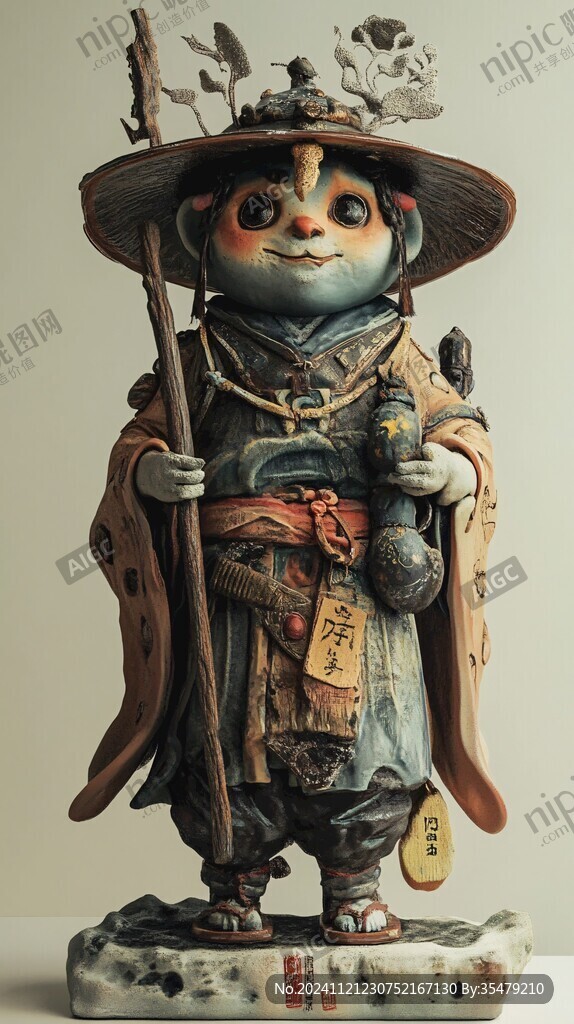 瓷塑阿福