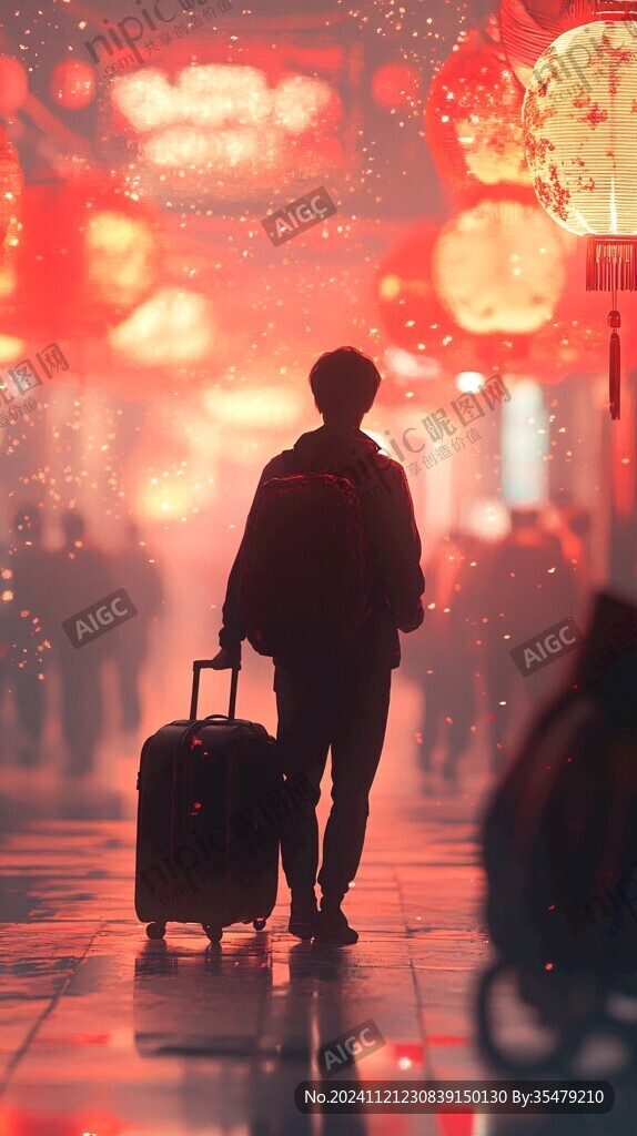 回家过年春运背景