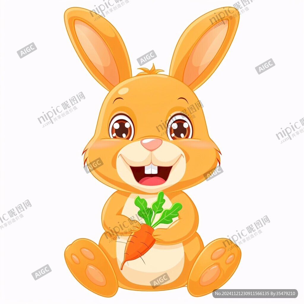 卡通兔子吉祥物设计