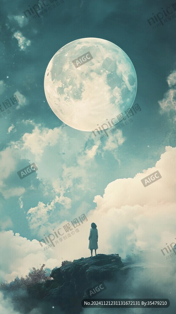 蓝月夜梦幻唯美奇幻