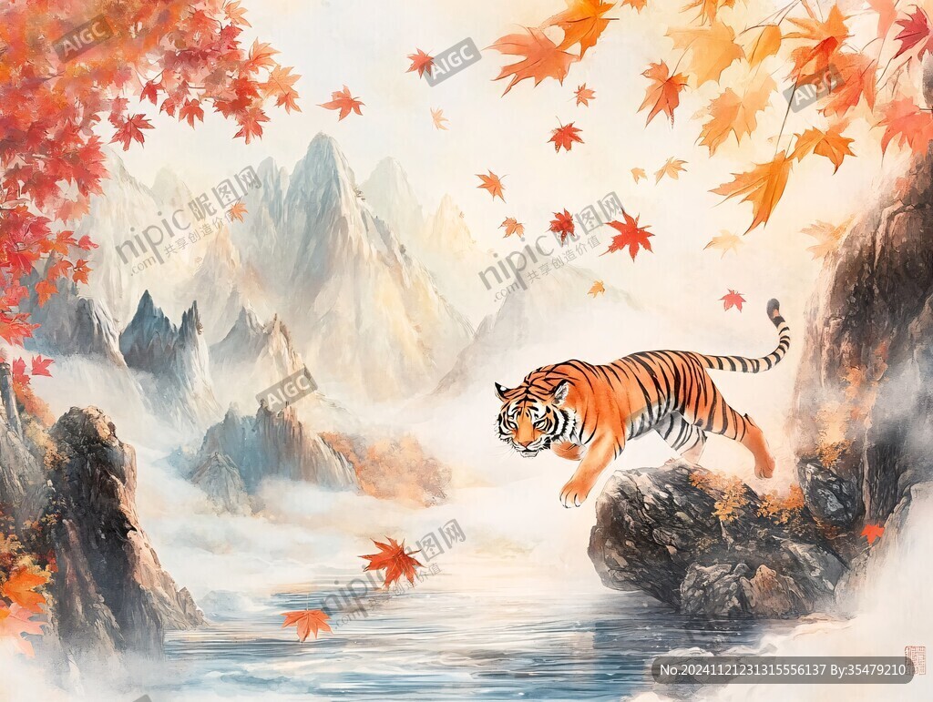 虎系列插画