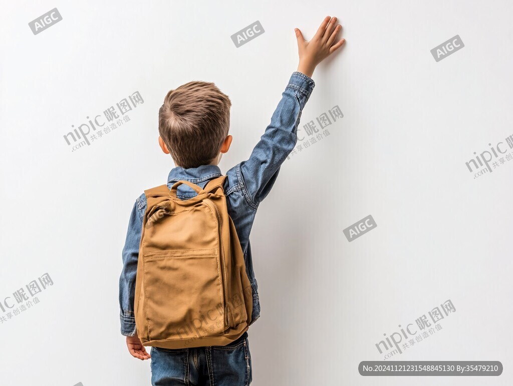 小男孩的背影