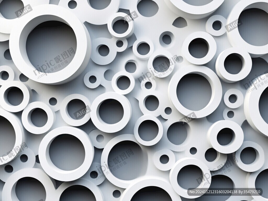 3d立体圈圈背景