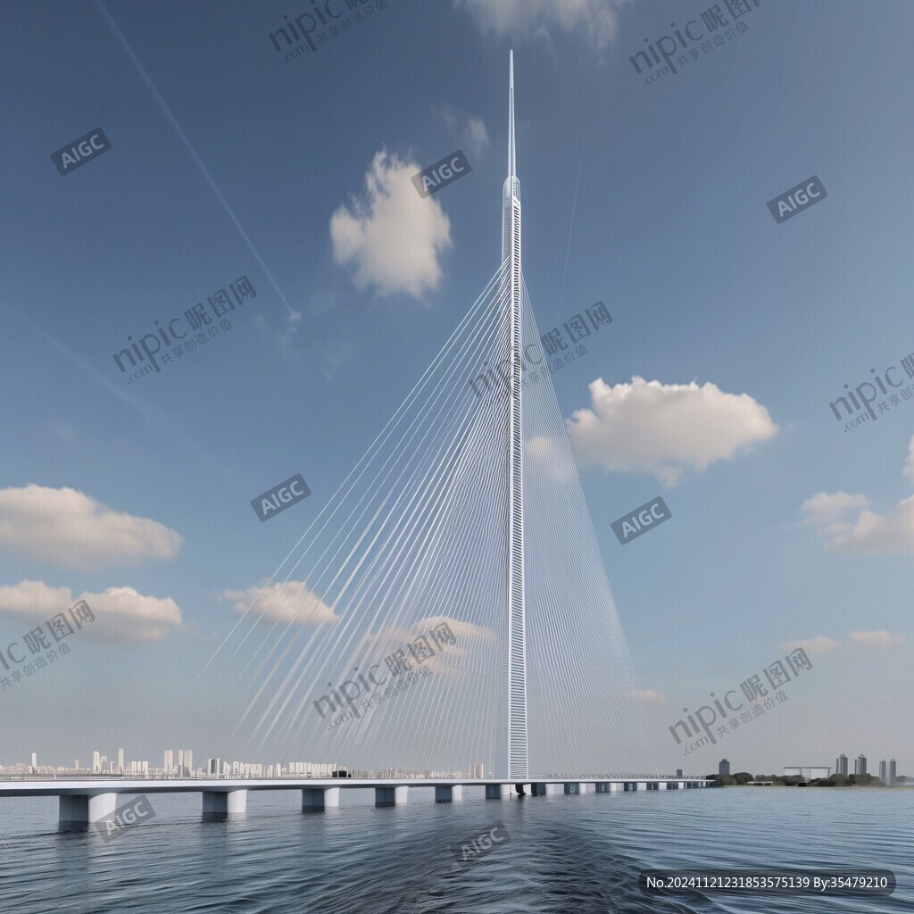 单塔双索面斜拉桥