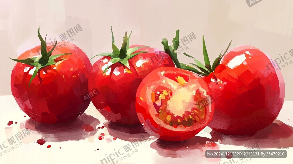 冰糖小番茄插画