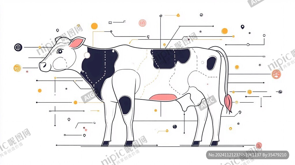 牛包装插画