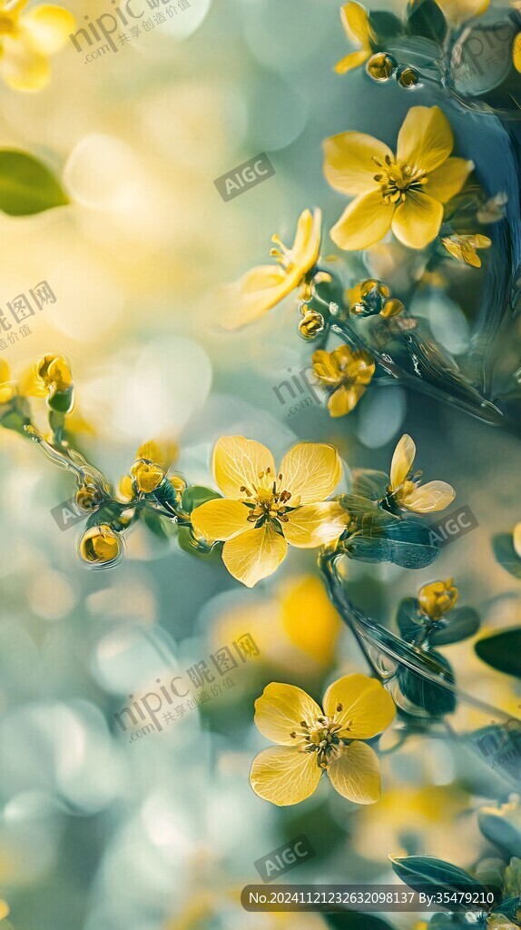 唯美迎春花