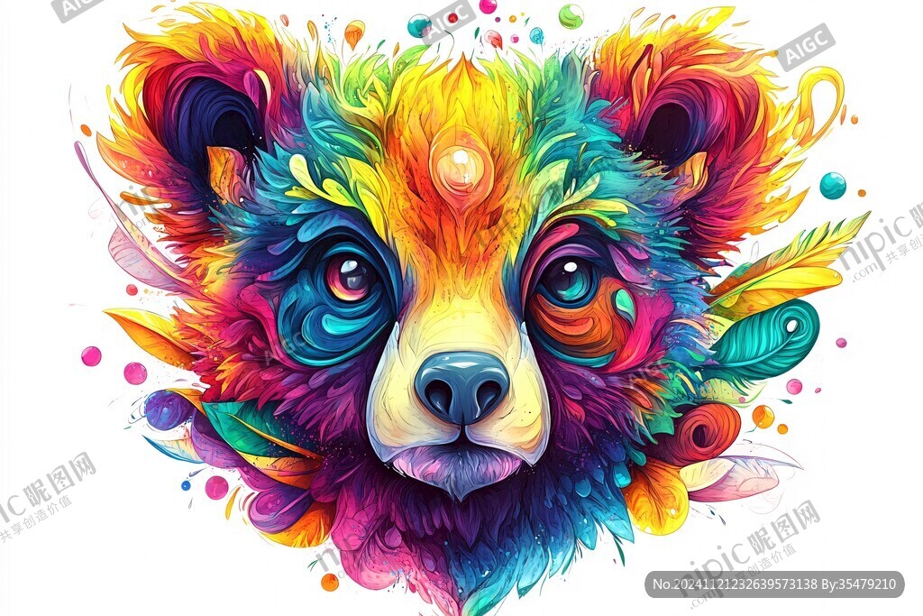 潮流动物插画
