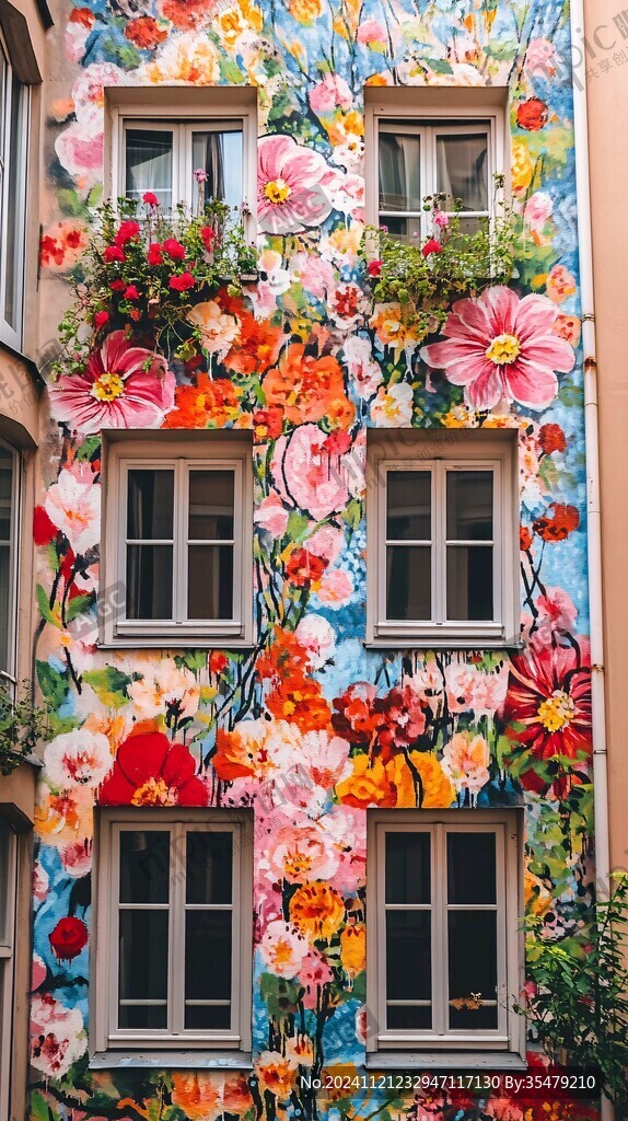 建筑花墙
