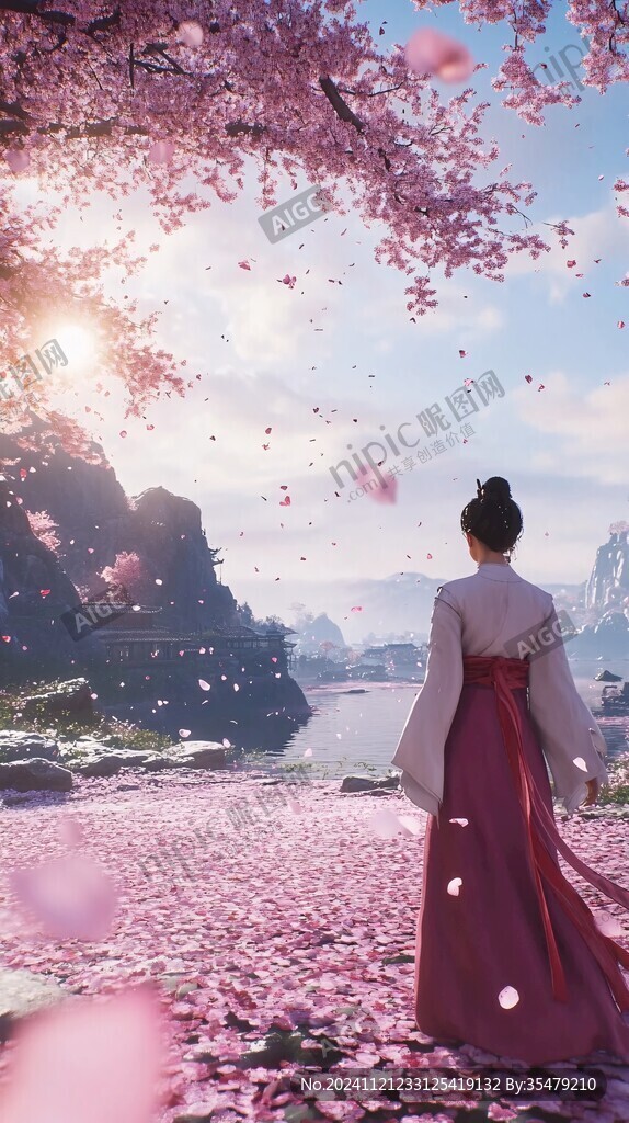 古风场景春暖花开