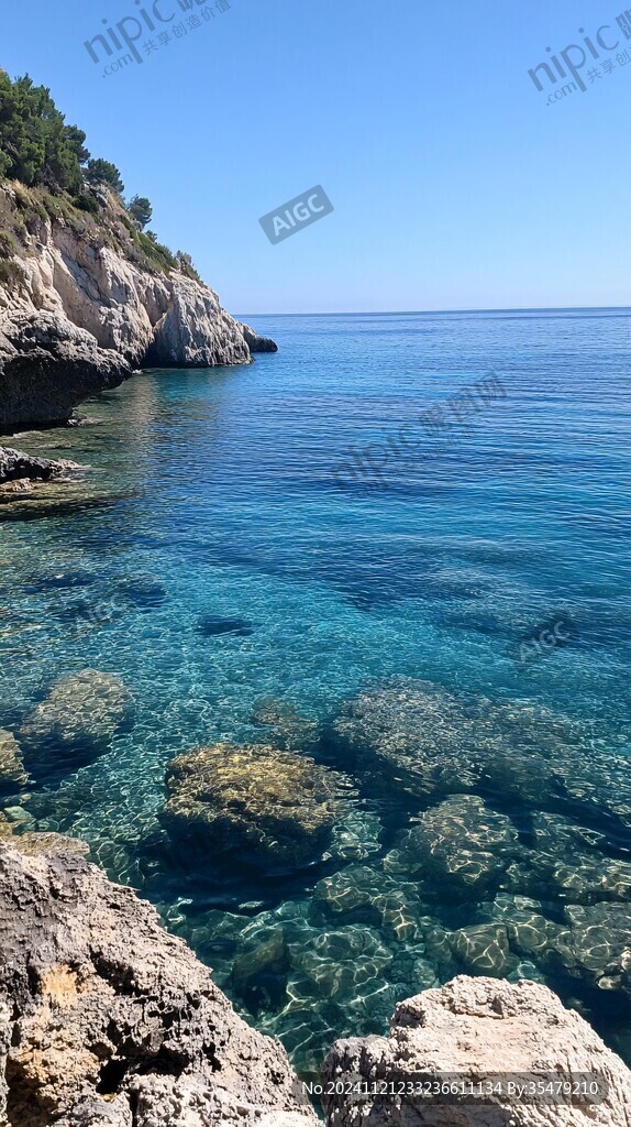 蔚蓝的海湾