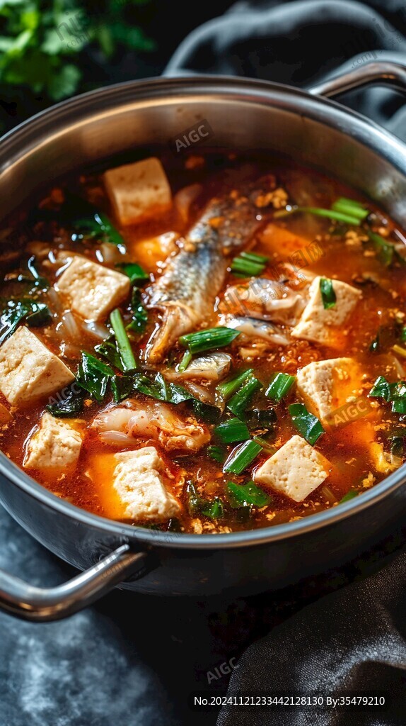 酸汤鱼炖豆腐