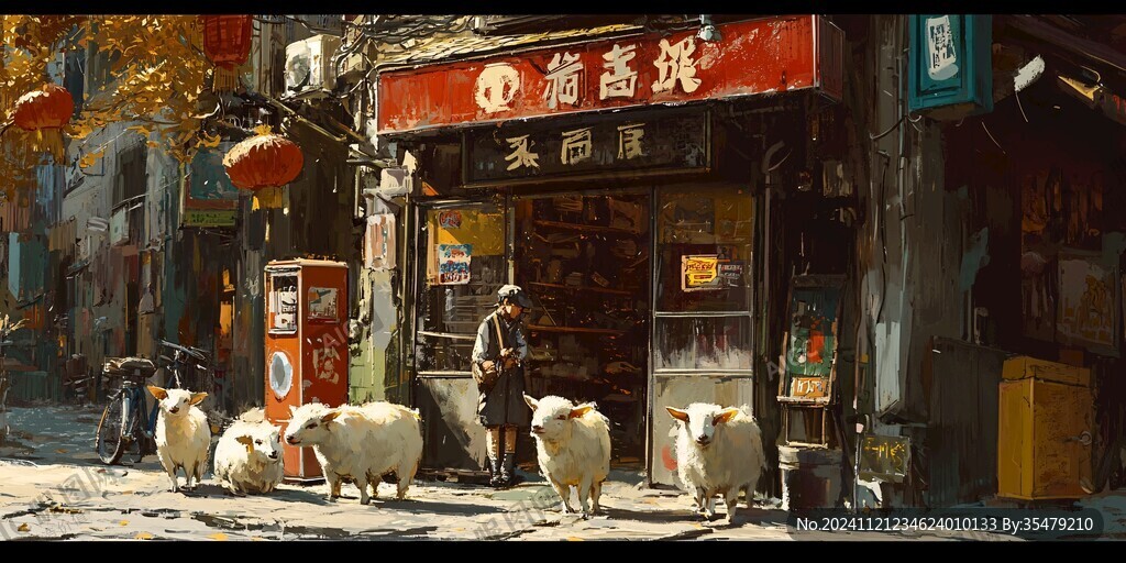 风景厚涂