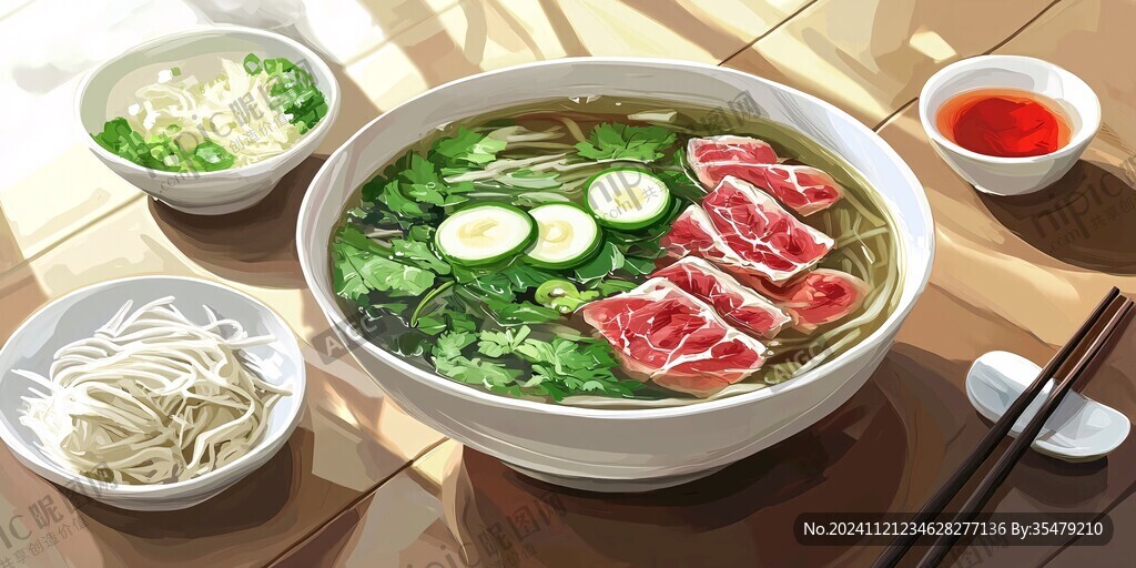 冷面插画