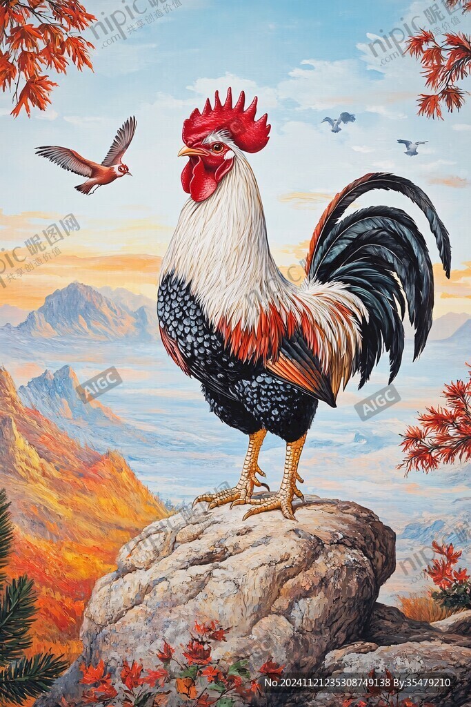 油画山水花鸟动物画
