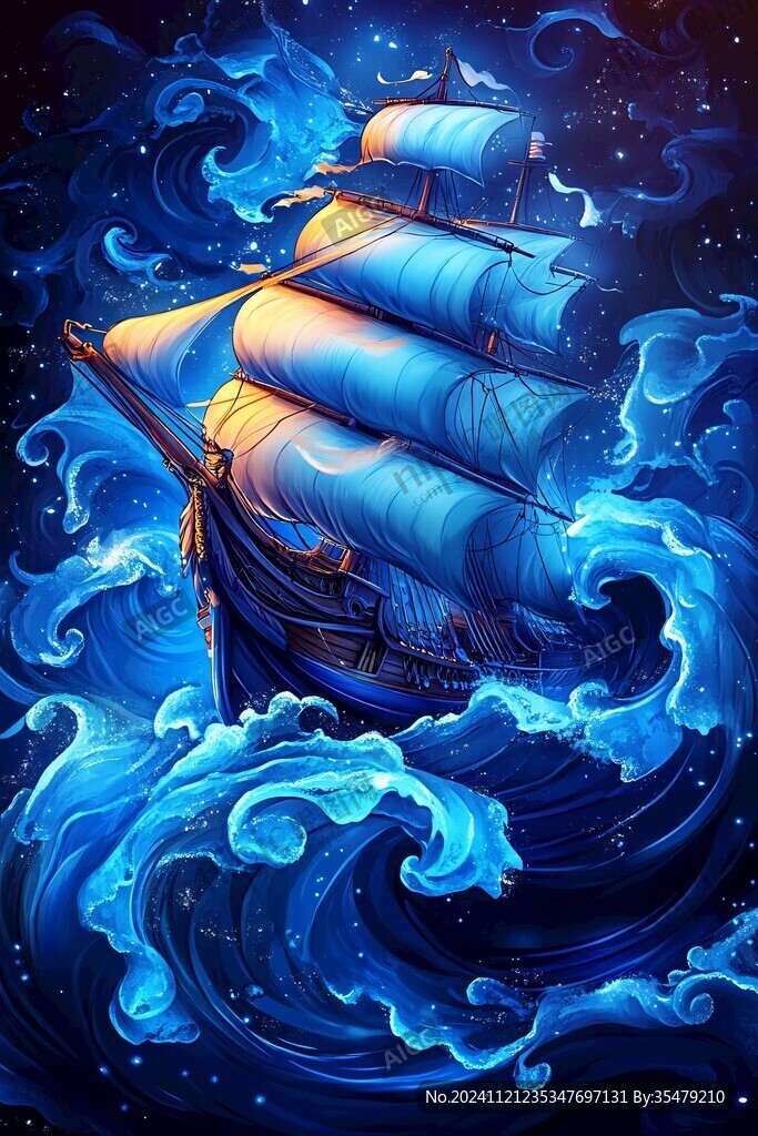 乘风破浪立体效果