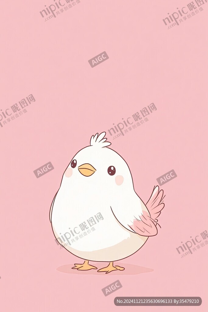 呆萌卡通小鸟