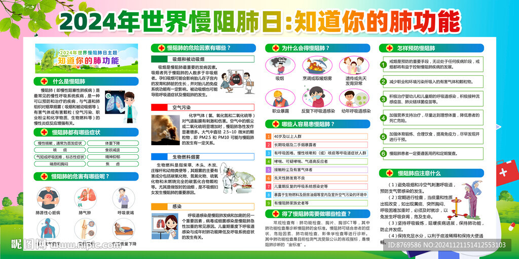 2024年世界慢阻肺日宣传栏