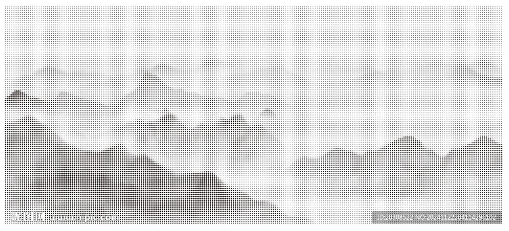 圆点山水激光镂空图