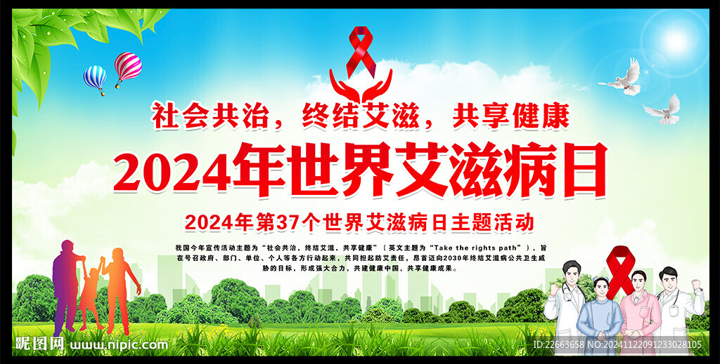 艾滋病宣传海报