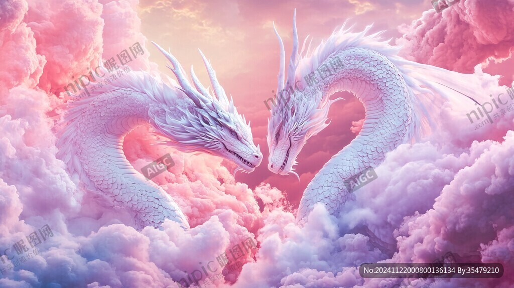高清唯美双龙戏珠