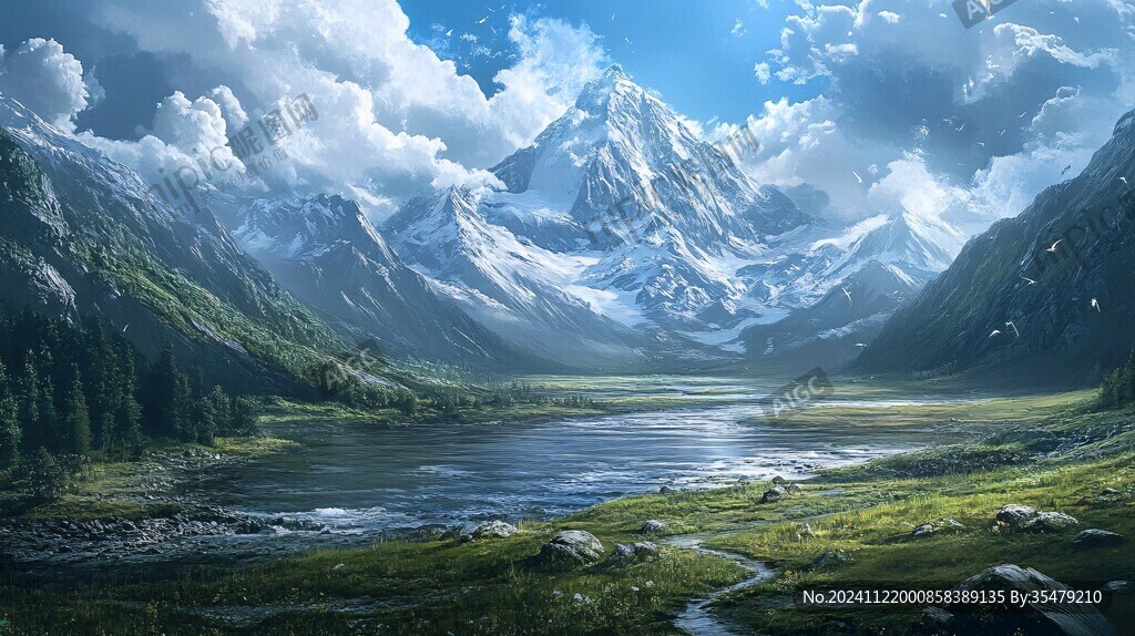 宽屏风景画
